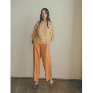 クラネ(CLANE)のclane BASIC TUCK PANTS オレンジ②(カジュアルパンツ)