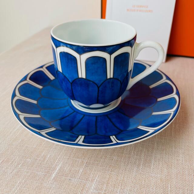 HERMES エルメス ブルーダイユール コーヒーカップ&ソーサー 100ml HERMES エルメス ブルーダイユール コーヒーカップ&ソーサー 100ml