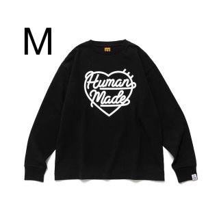 ヒューマンメイド(HUMAN MADE)のMサイズ ヒューマンメイド　HEART L/S T-SHIRT ブラック　黒(Tシャツ/カットソー(七分/長袖))