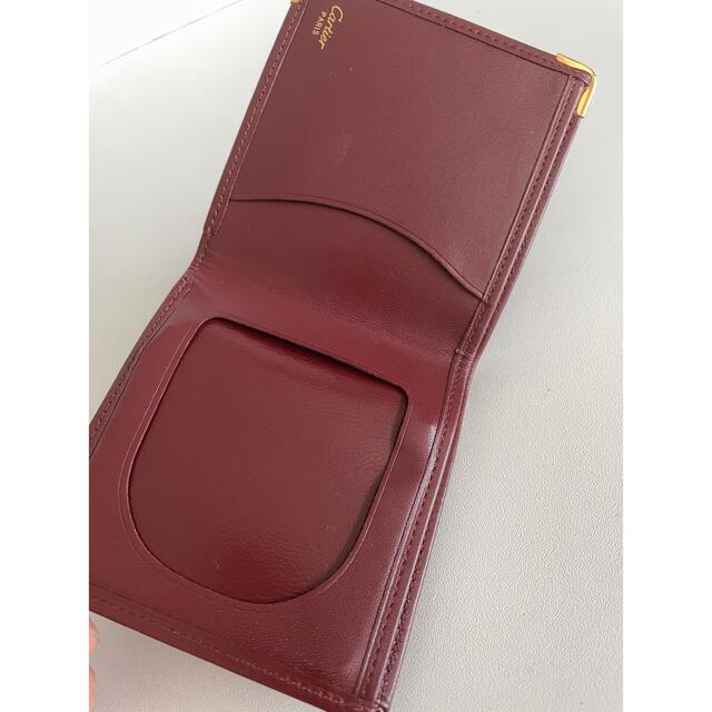 S3☆ 未使用 Cartier カルティエ 札入れ 財布カード ケースボルドー