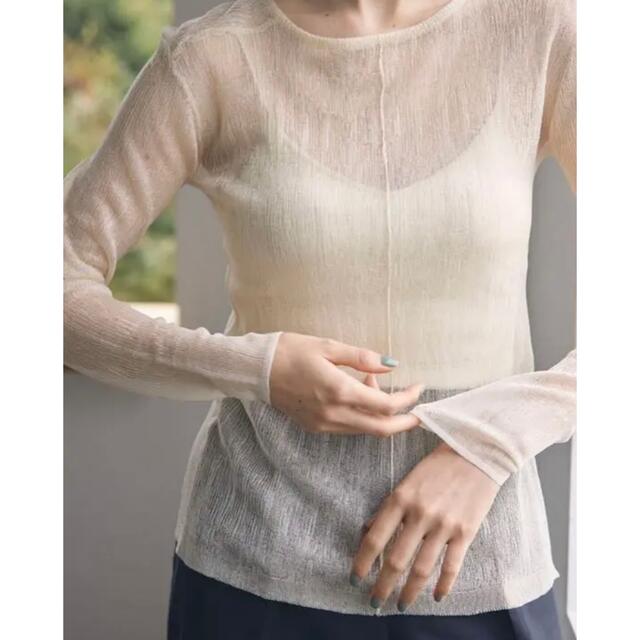 TODAYFUL(トゥデイフル)のTODAYFUL Slit Sheer Knit スリットシアーニット レディースのトップス(Tシャツ(長袖/七分))の商品写真