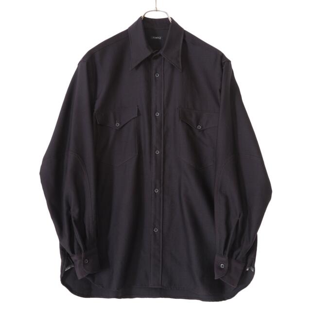 お得】 サイズ1 ワークシャツ ウールモールスキン 22aw COMOLI シャツ
