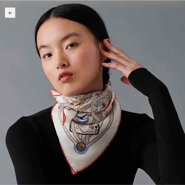 新品　未使用　エルメス新作　限定品　Dame de Coeur scarf 70