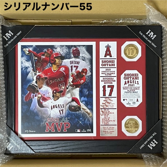2022SUMMER/AUTUMN新作 2021年大谷翔平 MVP獲得記念2コインフォト