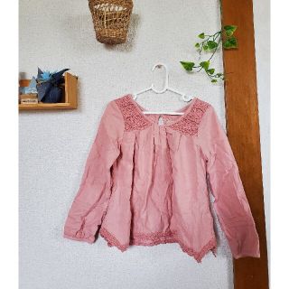 グローバルワーク(GLOBAL WORK)のグローバルワーク　キッズ　110 120　ダスティピンク　ブラウス(Tシャツ/カットソー)