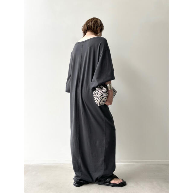 Volume Sleeve Jersey Onepiece◆ブラック