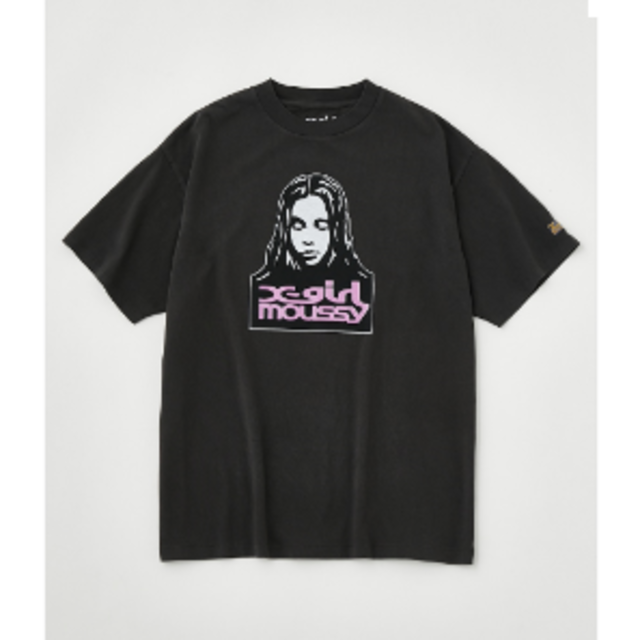 本日削除moussy XG FACE Tシャツ x-girl | フリマアプリ ラクマ