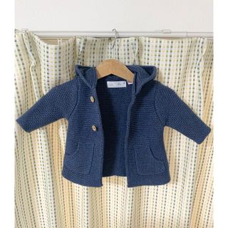 ザラキッズ(ZARA KIDS)の【超美品】ZARA babyポケット3/4レングスニットコート(カーディガン/ボレロ)