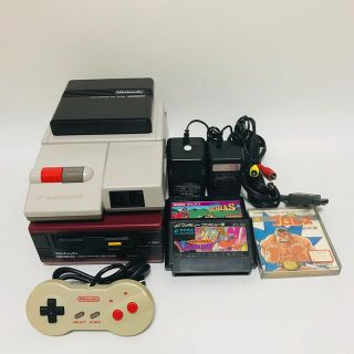 ファミリーコンピュータ(ファミリーコンピュータ)のNEW ファミコン　ディスクシステム　すぐに遊べるセット(家庭用ゲーム機本体)