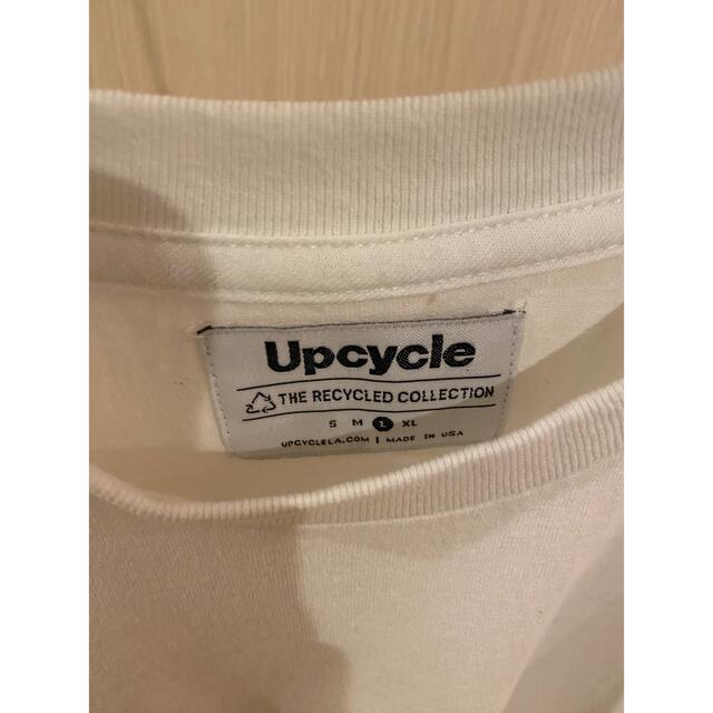 COMOLI(コモリ)の新品未使用 Upcycle ノースリーブシャツ L 白 メイデンカンパニーで購入 レディースのトップス(Tシャツ(半袖/袖なし))の商品写真