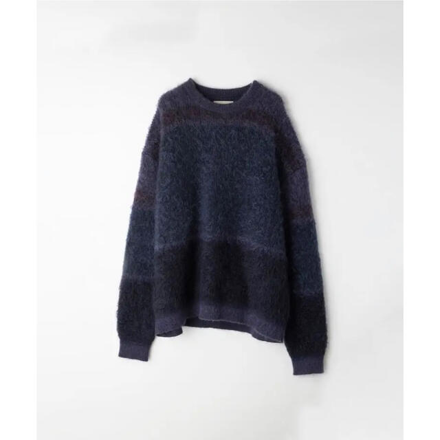 YOKE 21aw ROTHKO BORDER CREW NECK