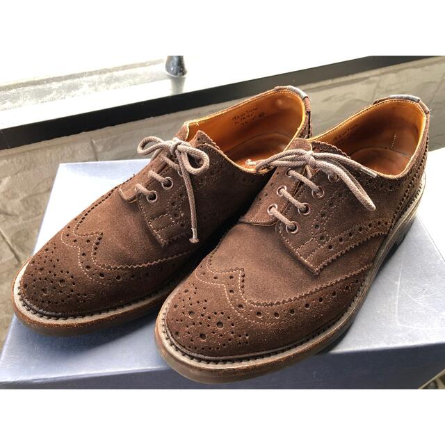 Trickers(トリッカーズ)の【はま様専用】Tricker's Bourtonウィングチップ 7.5 スエード メンズの靴/シューズ(ドレス/ビジネス)の商品写真