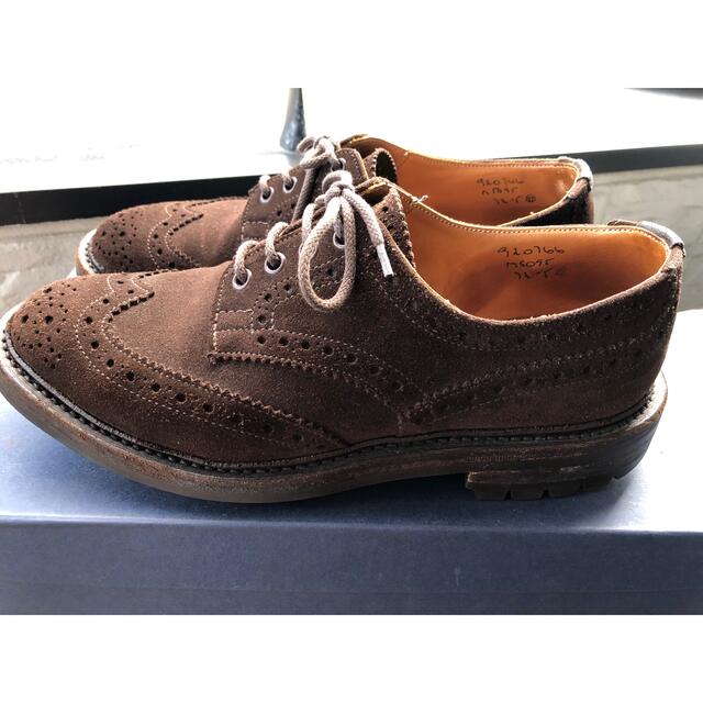 Trickers(トリッカーズ)の【はま様専用】Tricker's Bourtonウィングチップ 7.5 スエード メンズの靴/シューズ(ドレス/ビジネス)の商品写真