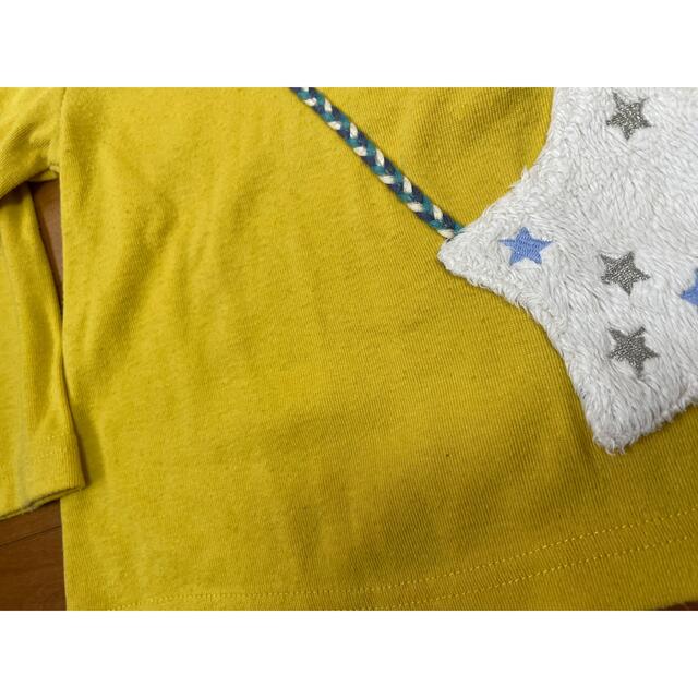 NARUMIYA INTERNATIONAL(ナルミヤ インターナショナル)のbabycheer(ベイビーチアー) 星ポケットTシャツ 90 キッズ/ベビー/マタニティのキッズ服女の子用(90cm~)(Tシャツ/カットソー)の商品写真