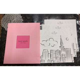 ケイトスペードニューヨーク(kate spade new york)のkate spade NEW YORK 小物ショッパー、塗り絵3冊(ショップ袋)