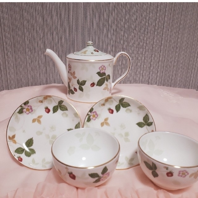 【新品】 ウェッジウッド ワイルドストロベリー ジャパニーズティー セット 1