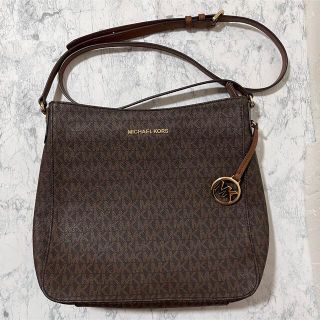 マイケルコース(Michael Kors)のマイケルコース ショルダーバッグ シグネチャー ブラウン 美品(ショルダーバッグ)