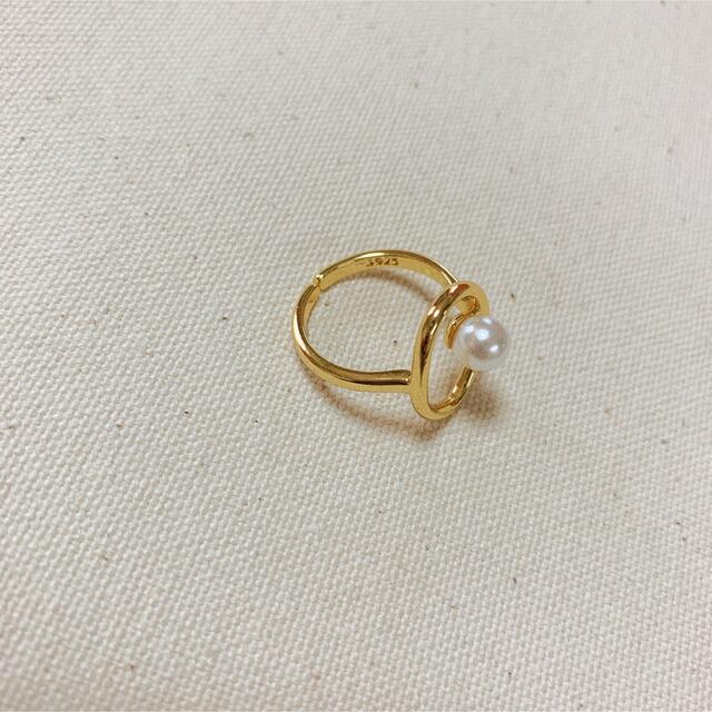 ZARA(ザラ)のOBAL Pearl RING 【Silver925】 ハンドメイドのアクセサリー(リング)の商品写真