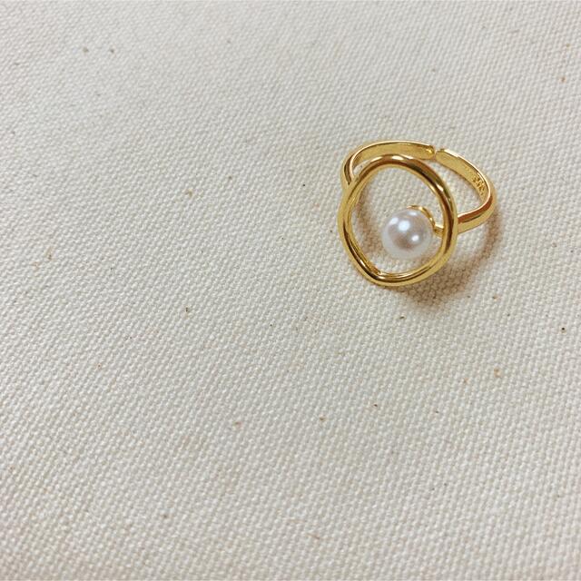 ZARA(ザラ)のOBAL Pearl RING 【Silver925】 ハンドメイドのアクセサリー(リング)の商品写真