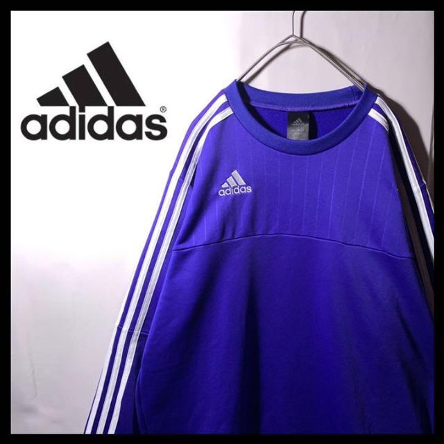 adidas(アディダス)の90s OLD adidas アディダス ゲームシャツ スウェット トレーナー メンズのトップス(Tシャツ/カットソー(七分/長袖))の商品写真