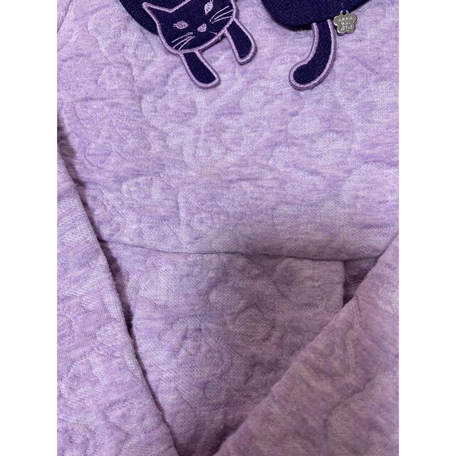 ANNA SUI mini(アナスイミニ)のアナスイミニ　120サイズ　ネコ襟　ジャガード　ワンピース キッズ/ベビー/マタニティのキッズ服女の子用(90cm~)(ワンピース)の商品写真