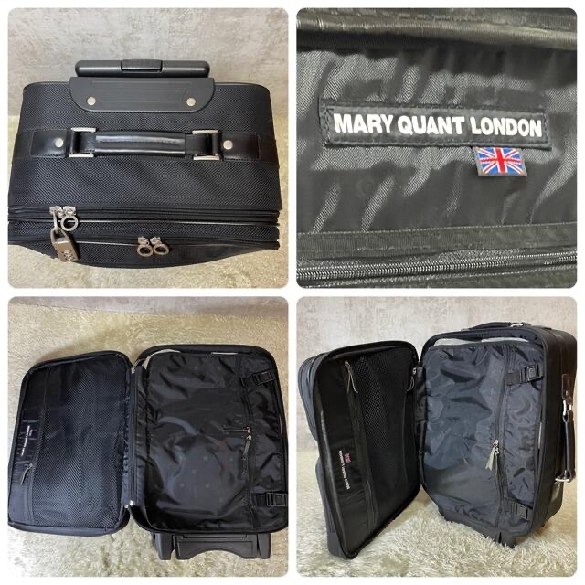 MARY QUANT(マリークワント)の【☆極希少☆】MARYQUANT デイジー キャリーバッグ ブラック レディースのバッグ(スーツケース/キャリーバッグ)の商品写真