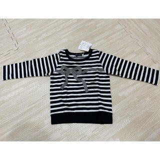 ベベ(BeBe)のBeBe  長袖　カットソー　ボーダー　ロンT　新品　未使用　タグ付き(Tシャツ/カットソー)