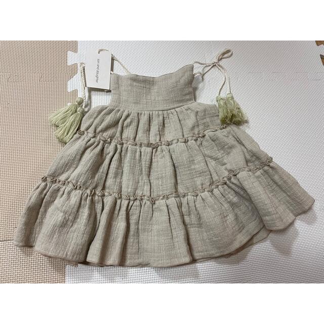 こども ビームス(コドモビームス)の son and daughter ワンピース　新品未使用 キッズ/ベビー/マタニティのキッズ服女の子用(90cm~)(ワンピース)の商品写真