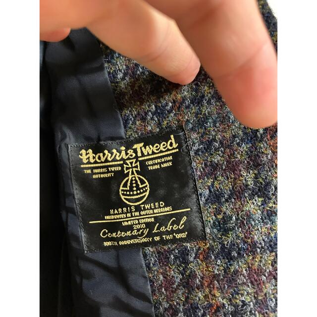 【新品】Harris tweed ハリスツイードジャケットとベスト 8