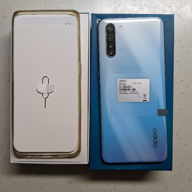 OPPO(オッポ)のOPPO Reno 3a 中古美品 simフリー ホワイト スマホ/家電/カメラのスマートフォン/携帯電話(スマートフォン本体)の商品写真