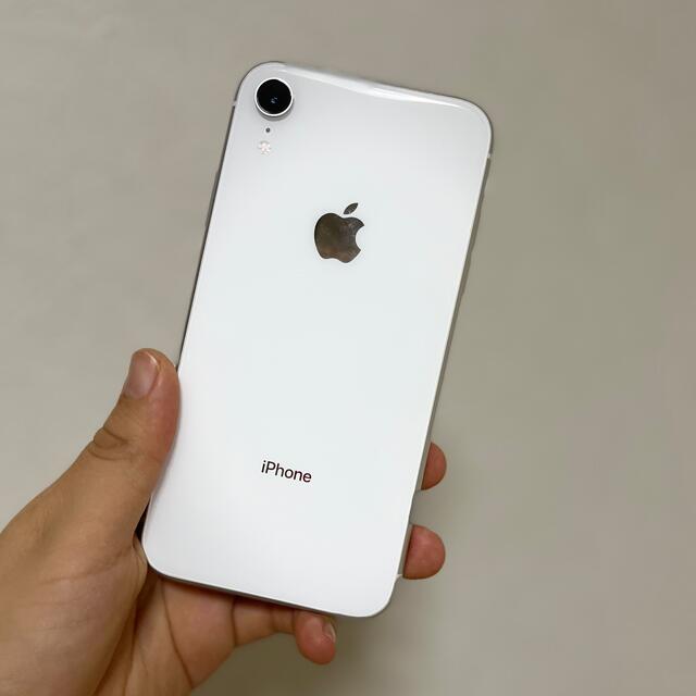 iPhone XR ホワイト128G SIMフリー‪〇動作状態