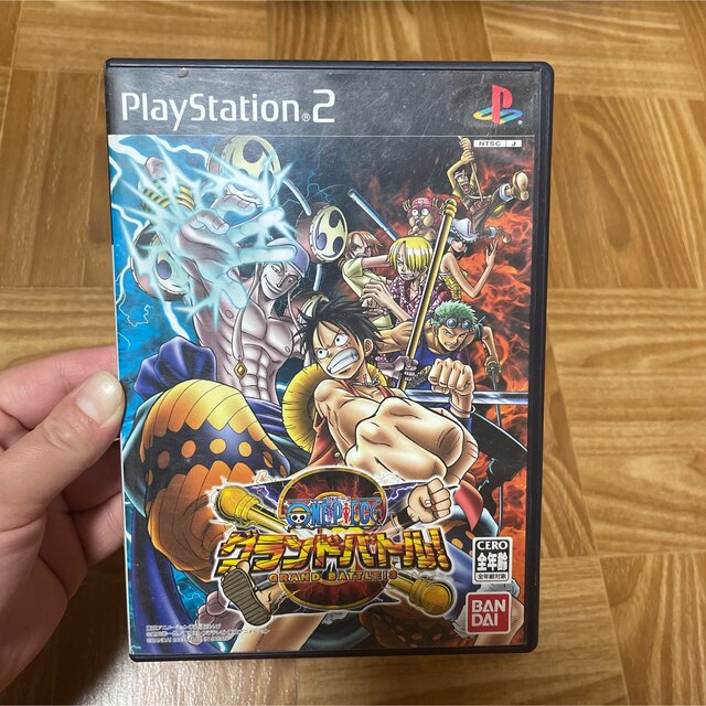 PlayStation2(プレイステーション2)のPS2 ワンピース プロ野球2枚組 エンタメ/ホビーのゲームソフト/ゲーム機本体(家庭用ゲームソフト)の商品写真