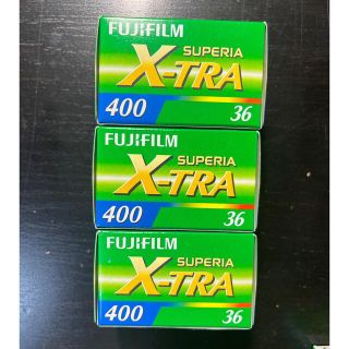 フジフイルム(富士フイルム)のFUJIFILM x-tra 400 36枚 35mmカラーフィルム　3個セット(フィルムカメラ)