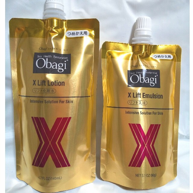 Obagi(オバジ)のオバジX リフトローション&リフトエマルジョン詰め替え２個セット コスメ/美容のスキンケア/基礎化粧品(化粧水/ローション)の商品写真
