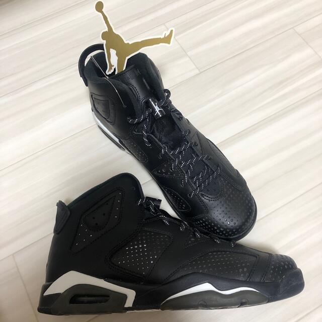 靴/シューズNIKE AIR JORDAN 6 RETRO BLACK CAT (GS)