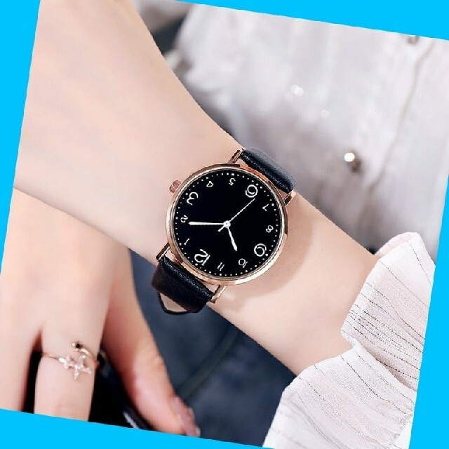 海外輸入新品 送料無料 レディース メンズ 腕時計 クォーツ ブラック×ゴールド