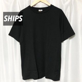 シップス(SHIPS)のSHIPS黒TシャツブラックメンズMサイズ(Tシャツ/カットソー(半袖/袖なし))