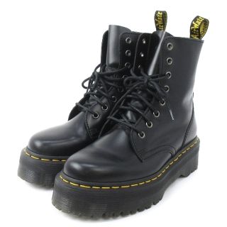 ドクターマーチン(Dr.Martens)のドクターマーチン 美品 JADON 8ホールブーツ 厚底 レザー 黒 5 靴(ブーツ)