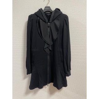 トゥービーシック(TO BE CHIC)の【美品】TO BE CHIC ロングパーカー ブラック 38(パーカー)