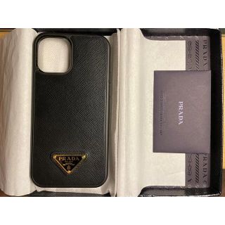 プラダ(PRADA)のPRADA プラダ iPhone12ケース SAFFIANO TRIANG(iPhoneケース)