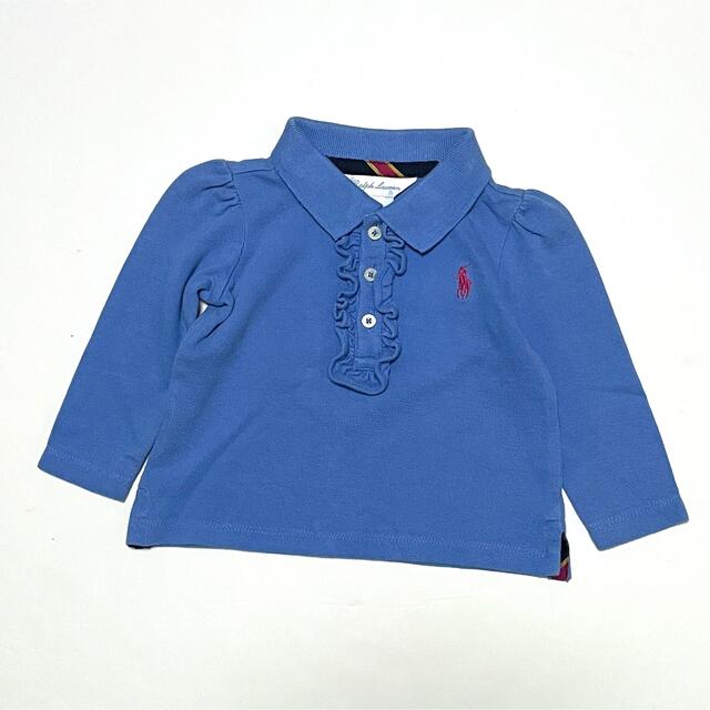 Ralph Lauren(ラルフローレン)のラルフローレン6M 66センチ　フリル　ポロシャツ　ベビー キッズ/ベビー/マタニティのベビー服(~85cm)(シャツ/カットソー)の商品写真