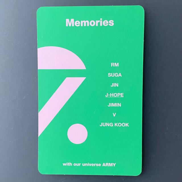 BTS memories 2020 BluRay トレカ ホソク J-HOPE