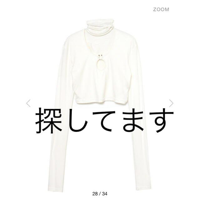 春のコレクション single lady the melt pierce トップス tops Tシャツ/カットソー(七分/長袖)