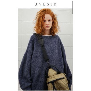 アンユーズド(UNUSED)のunused Damaged boatneck sweater(ニット/セーター)