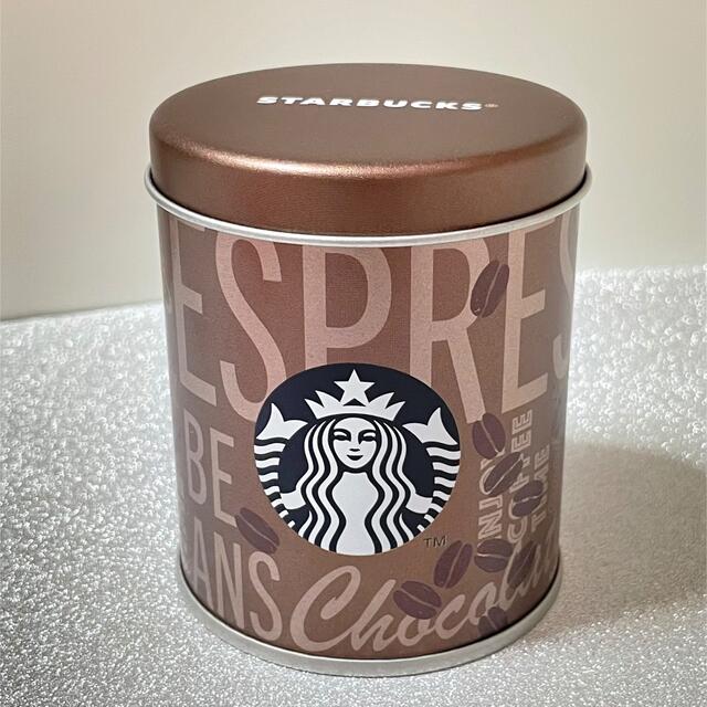 Starbucks Coffee(スターバックスコーヒー)の𓊆 スタバ エスプレッソビーンズチョコレート 缶のみ 𓊇  インテリア/住まい/日用品のキッチン/食器(容器)の商品写真