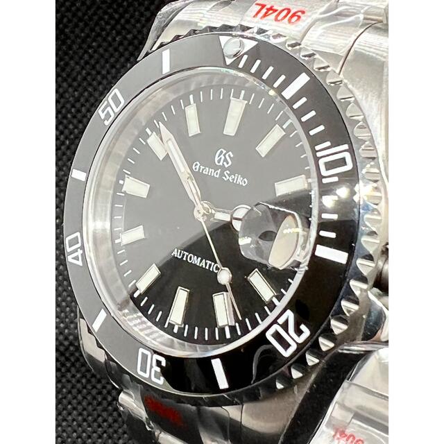 ◆ハイクオリティ黒サブ　裏スケ　サブマリーナNH35 Seiko  mod GS メンズの時計(腕時計(アナログ))の商品写真