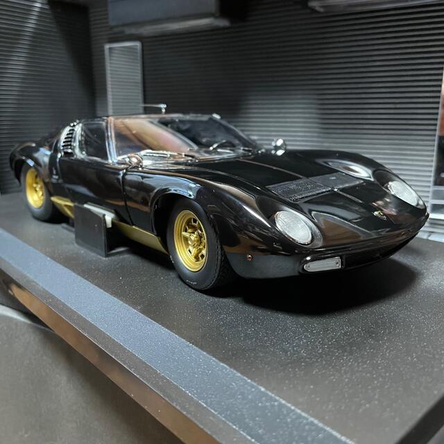 未展示品 京商 1/18 ランボルギーニ ミウラ P400 SVブラックの通販 by