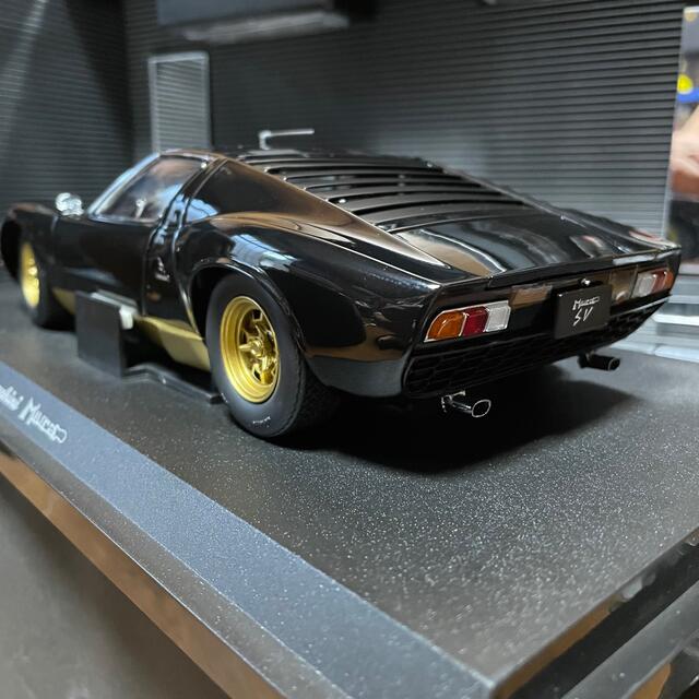 未展示品 京商 1/18 ランボルギーニ ミウラ P400 SVブラックの通販 by