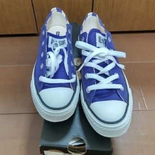 コンバース(CONVERSE)のコンバースオールスターOX☆新品未使用LP2パープル23cmUSA箱タグ付(スニーカー)