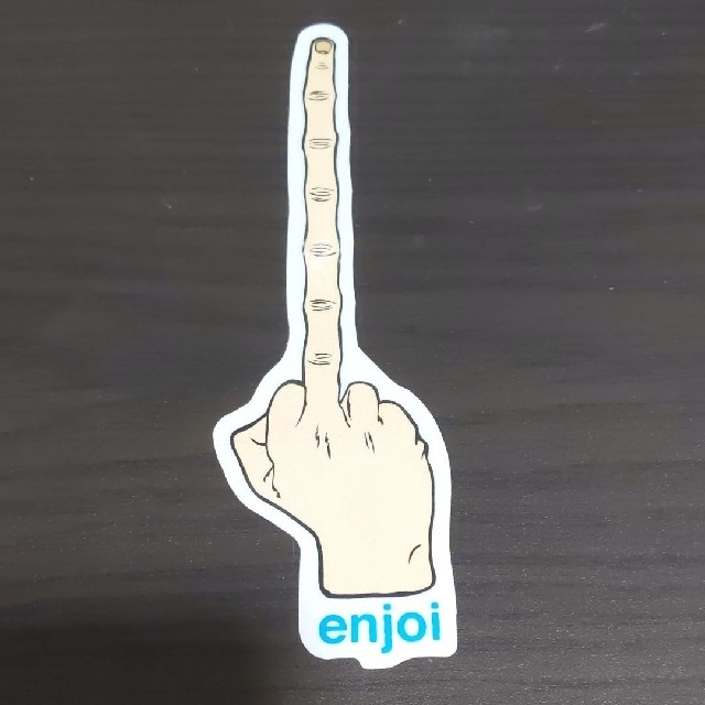 enjoi(エンジョイ)の(縦17cm横5cm)ENJOI エンジョイ　ステッカー　指 スポーツ/アウトドアのスポーツ/アウトドア その他(スケートボード)の商品写真